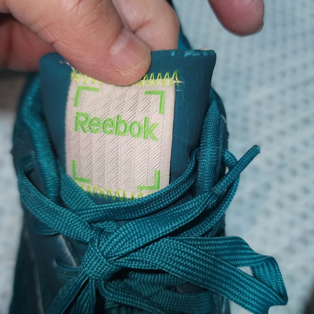 REEBOK EUC WOMENS SZ 10.5 ZIGTECH BLUE GREEN CIRQUE DU SOLEIL SNEAKER SHOES - Picture 4 of 10